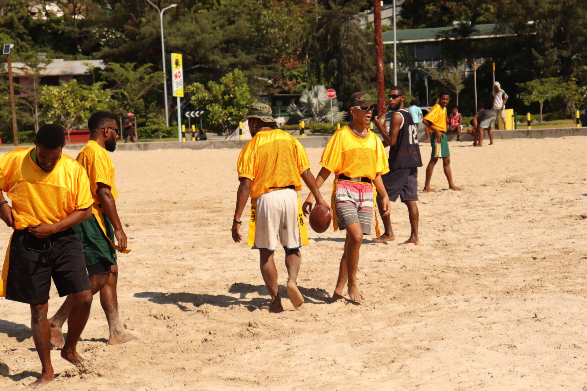 The Flag Football tournament at Ela Beach in Port Moresby